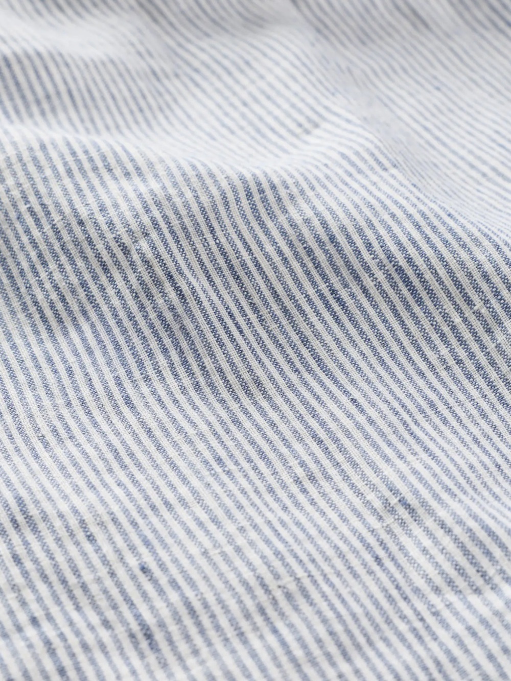 Quince 100% European Linen Pull-On Pants Blue White Stripe Size Small - Picture 2 of 8